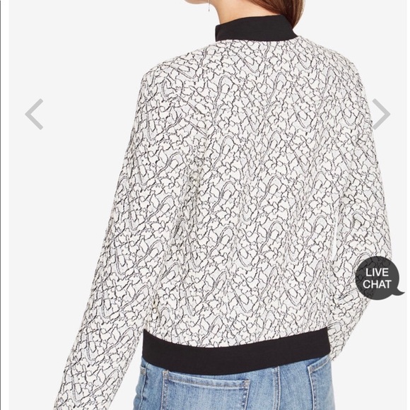 BCBG Max Azria Lace Bomber Jacket - Picture 3 of 6